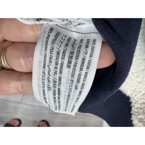 Abercrombie & Fitch‎ Womens Small Navy Sherpa-Lined Hoodie - Picture 6 of 6